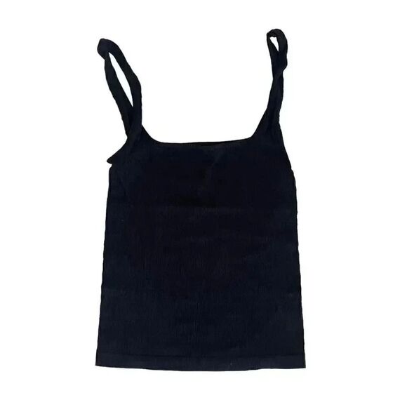 Free People Intimately Square One Seamless Women’s Cami Top Black SZ XS/ S #1659 - Picture 1 of 9